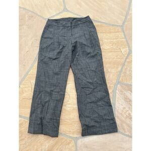 Lida Baday 98% Wool Wide Leg Cropped Trouser Pants Women’s Size 12